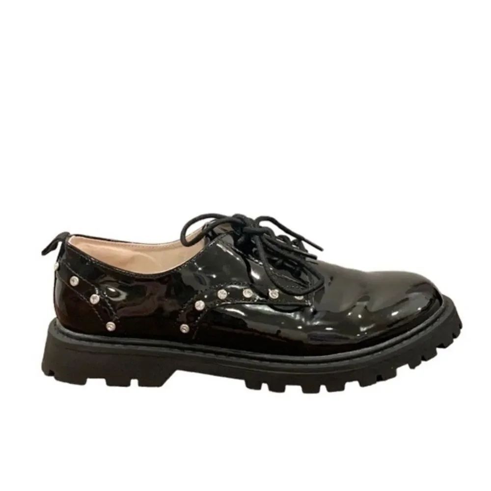 Zara Black Patent Leather Women's Shoes